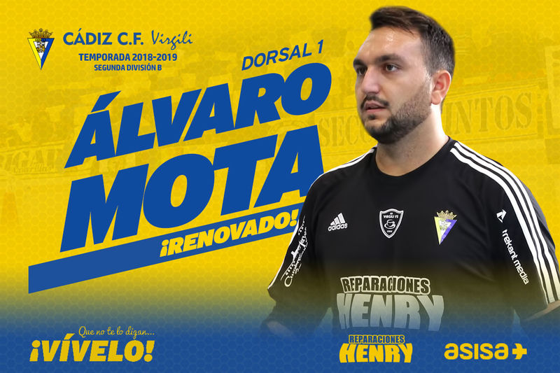 Álvaro Mota renueva con el Cádiz CF Virgili