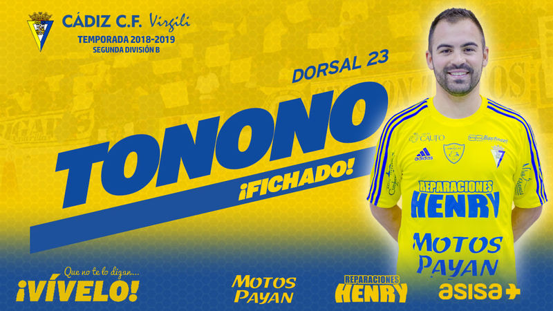 El Cádiz CF Virgili cierra el fichaje de Tonono