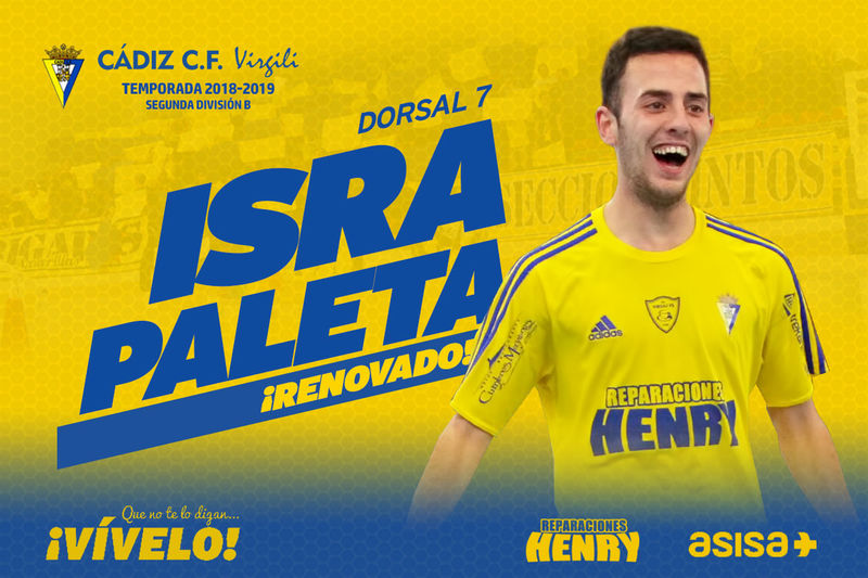 El Cádiz CF Virgili renueva a Isra Paleta