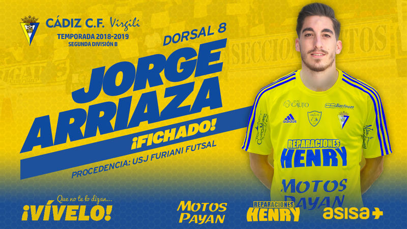 FICHAJE | Jorge Arriaza llega al Cádiz CF Virgili procedente del USJ Furiani