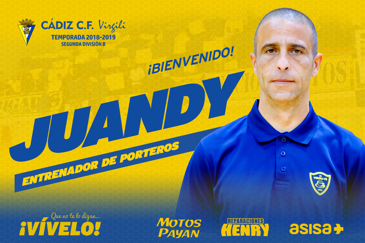 El Cádiz CF Virgili incorpora a Juandy como nuevo entrenador de porteros