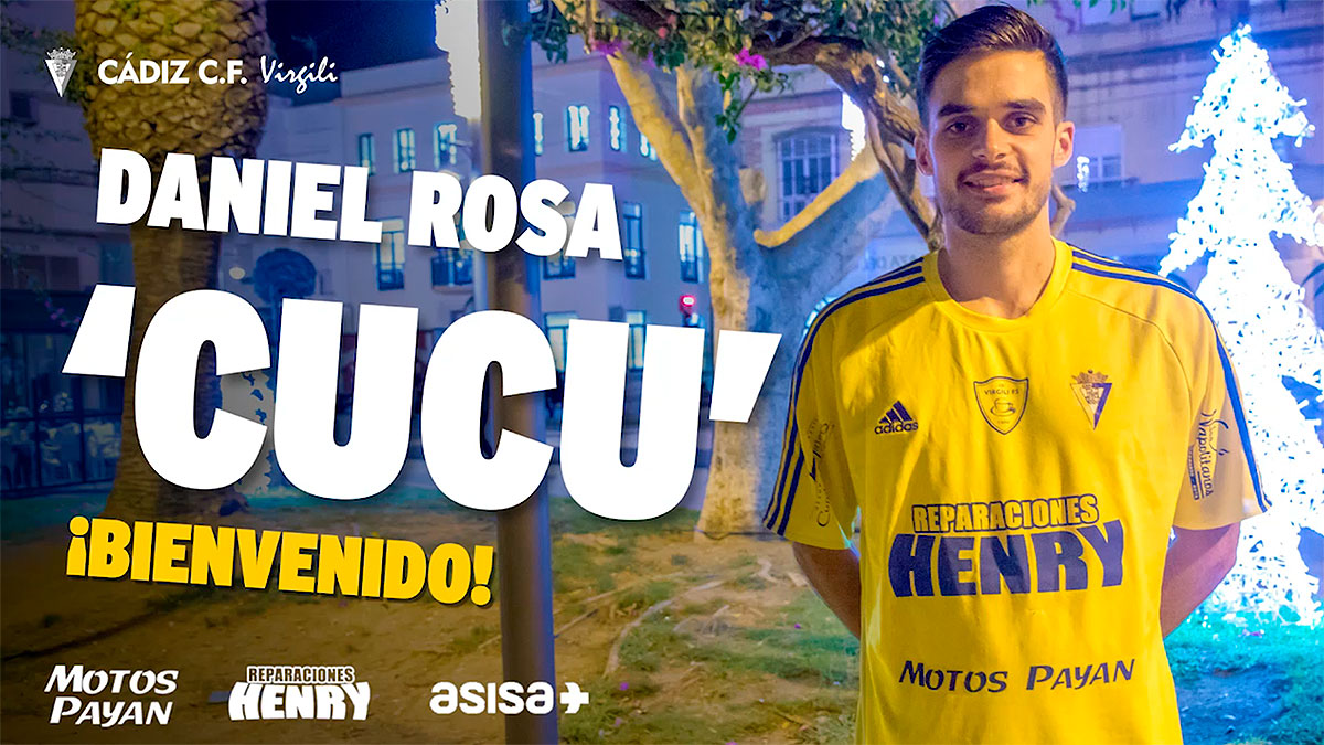 FICHAJE | Daniel Rosa 'Cucu', nuevo jugador del Cádiz CF Virgili