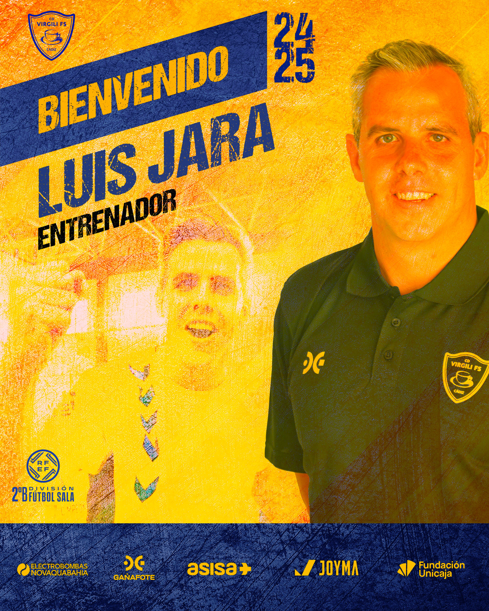 OFICIAL | Luis Jara, nuevo entrenador del CD Virgili Cádiz 2024-2025
