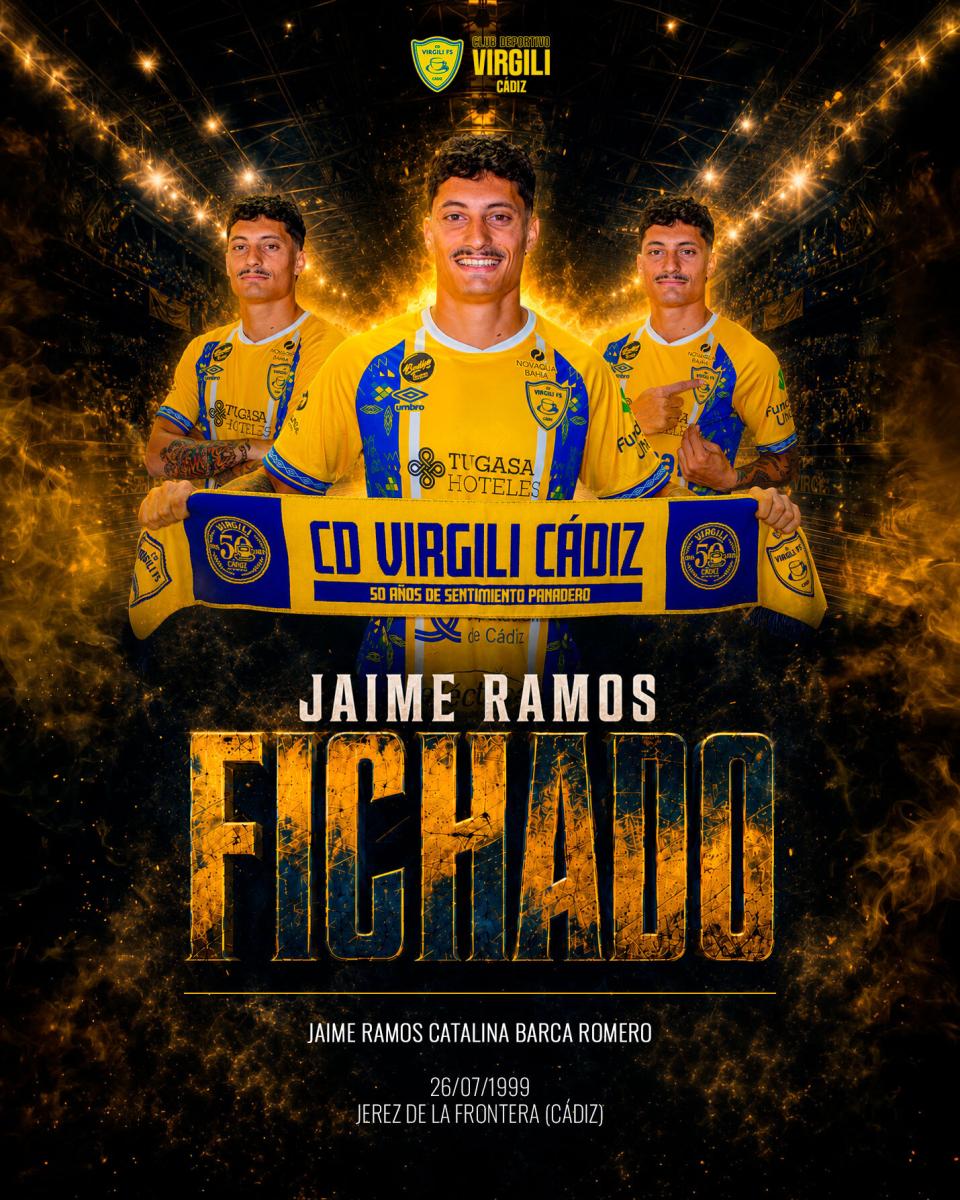 Jaime Ramos, nuevo jugador del CD Virgili Cádiz